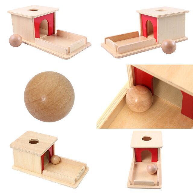 Baby Learning Montessori Educational Wooden Toy Object Permanence Box For Kids Montessori Toys