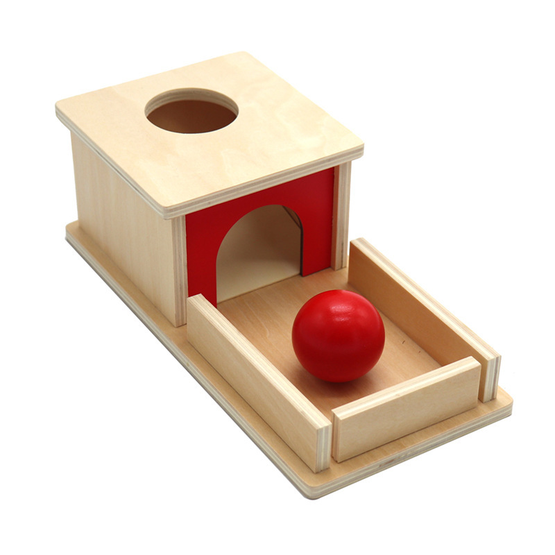SatrLink Montessori Material Sets Kids Early Teaching Wooden Montessori Toys Montessori Object Permanence Box