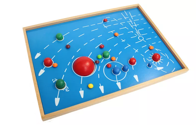 Wooden preschool educational toys Kids Wooden Toys Solar System Montessori Educational Toys New 9 planets
