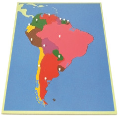 Starlink Preschool Children Montessori Wooden Jigsaw Puzzle Map Of South America