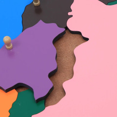 Wooden Children's Teaching Toys Kindergarten Equipment Manufactures Montessori Puzzle Map Of South America