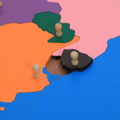StarLink South America Control Map Labeled Montessori Geography Teaching Equipment