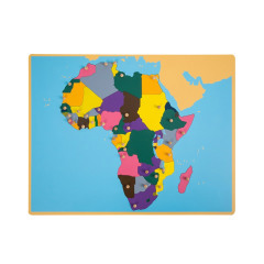 Wooden Children Smart Educational Toys Montessori Play Toys Puzzle Map Of Africa Jigsaw Map