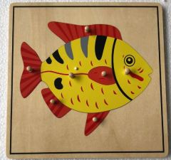 Starlink Custom Kids Wooden Educational Montessori Materials Animal Skeleton Puzzle Toy