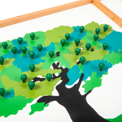 Starlink School Teaching Wooden Montessori Mathematics Arithmetic Apple Tree Game