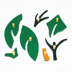 Montessori Materials Wooden Educational Toys Wholesale Montessori Leaf Puzzle For Kindergarten Toys