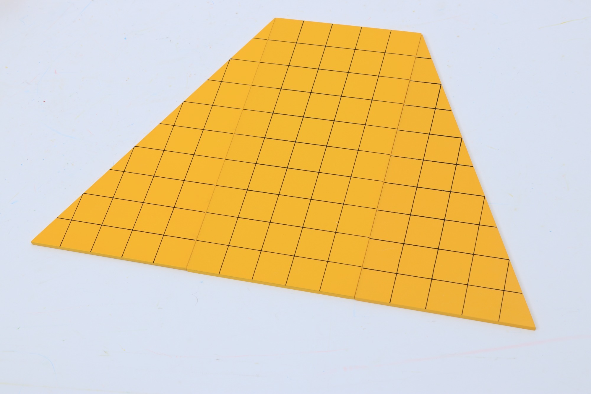 Starlink School Teaching Children Geometric Area Calculation Montessori Materials Yellow Triangles