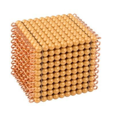 Baby Kids Montessori Material Math Learning Early Education Toys Colored Bead Cubes Tower Ladder