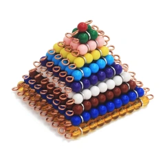 Starlink Montessori Math Toys Teaching Toys Preschool Early Learning Toys Colorful Beads Square Stair