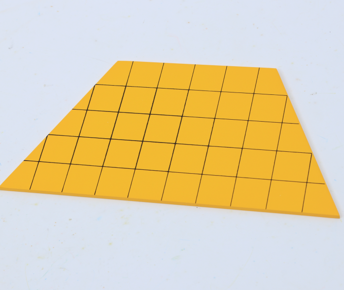 Starlink School Teaching Children Geometric Area Calculation Montessori Materials Yellow Triangles