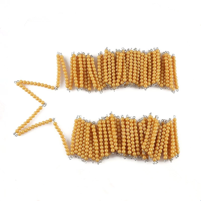 Bead Chains of 100-1000 Montessori Materials Math Toys for Kids Learning Preschool toys