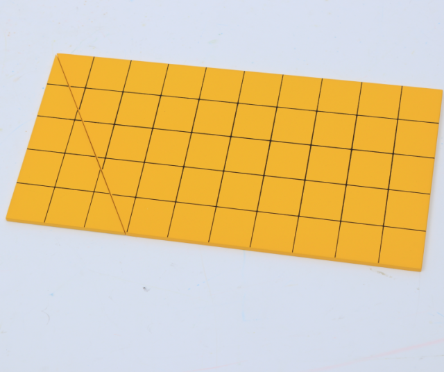 Starlink School Teaching Children Geometric Area Calculation Montessori Materials Yellow Triangles