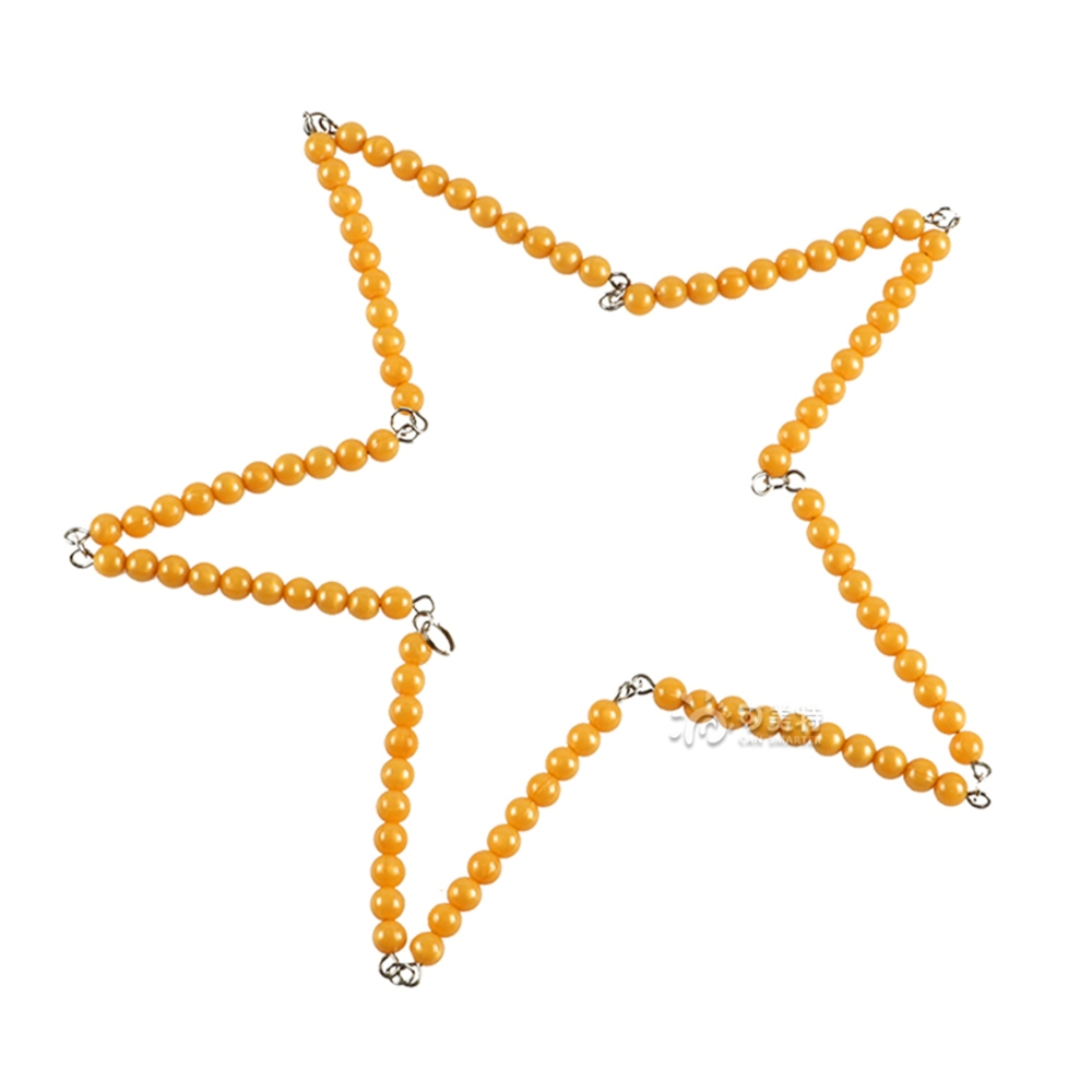 Montessori Golden Beads Counting Chain of 100 Kids Math Educational Toys Mathematics