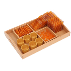 Wholesale Baby Educational Learning Toys Montessori Golden Beads Set For Children