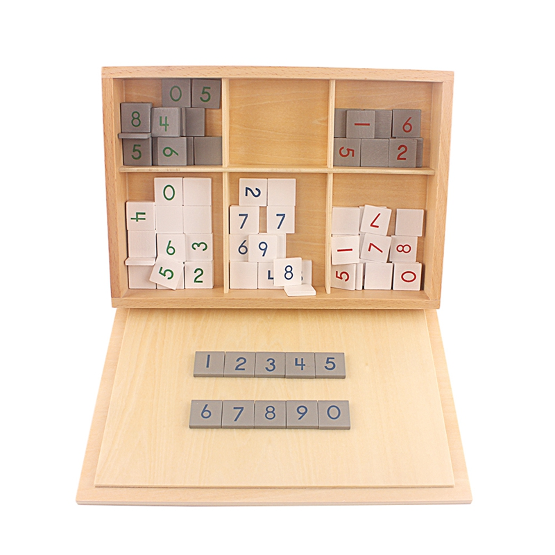 Montessori Materials Math Toys Number Titles of Checker Board Children Multiplication Kids Toy