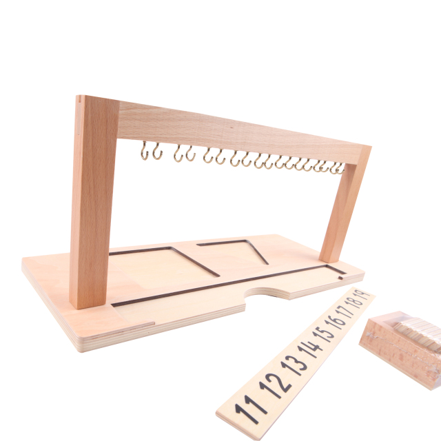 Starlink Montessori Kids Wooden Educational Toys For Children Of Color Bead Stairs Hanger
