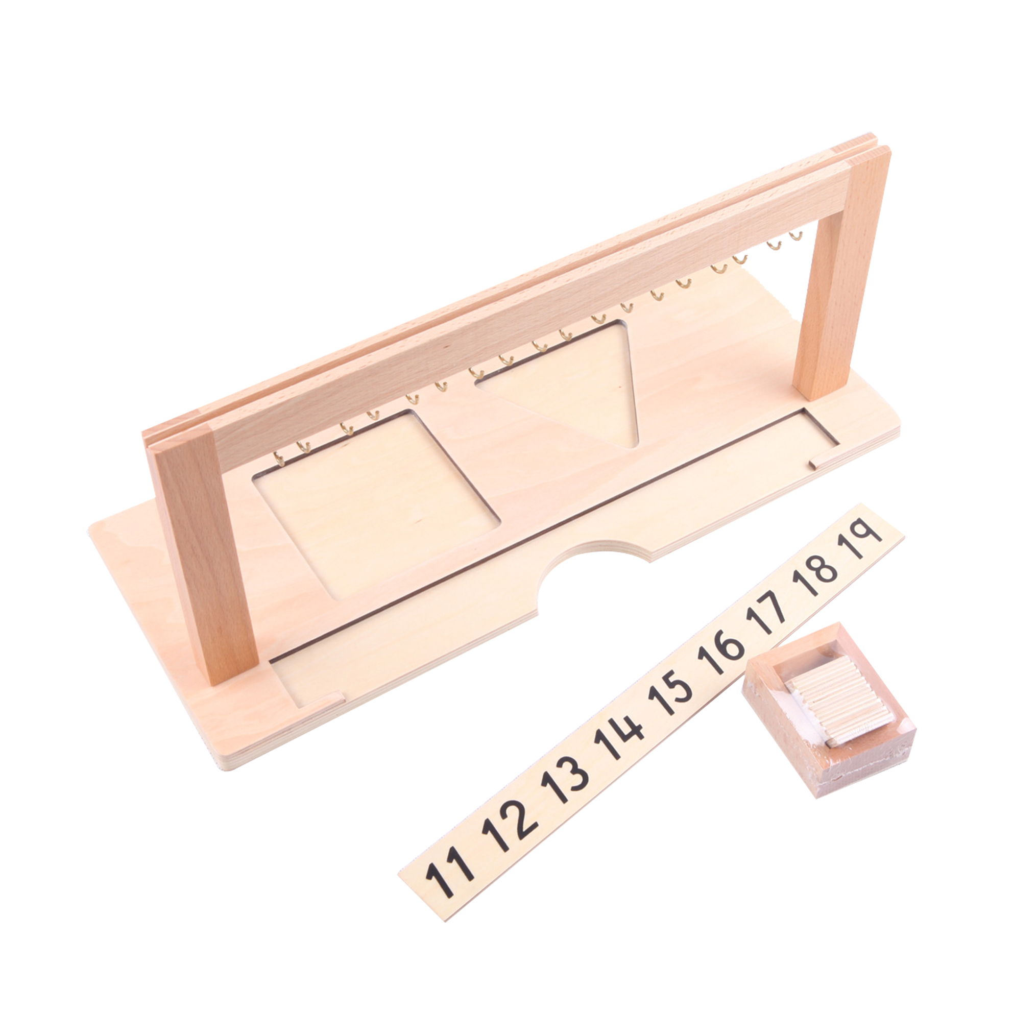 Starlink Montessori Kids Wooden Educational Toys For Children Of Color Bead Stairs Hanger
