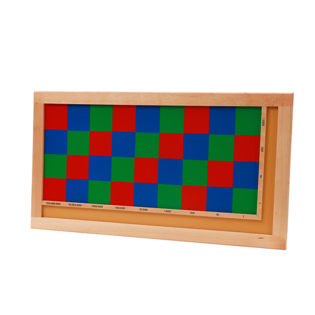 Starlink Wooden Educational Toys Montessori Math Material Rectangle Checker Board Set