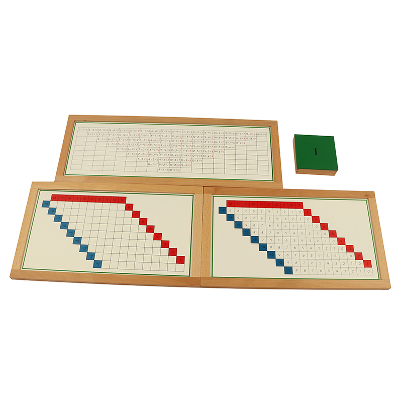 Starlink School Teaching Wooden Montessori Mathematics Calculating Subtraction Working Charts
