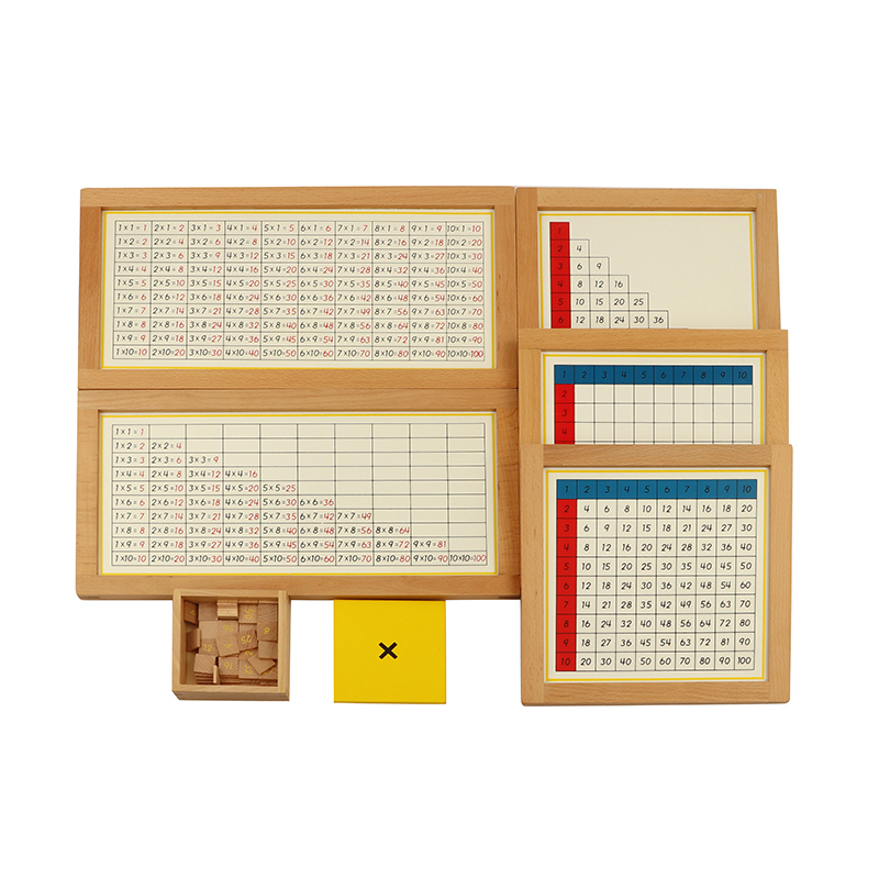 StarLink kids Wooden Montessori Materials Educational Toys Multiplication Working Charts