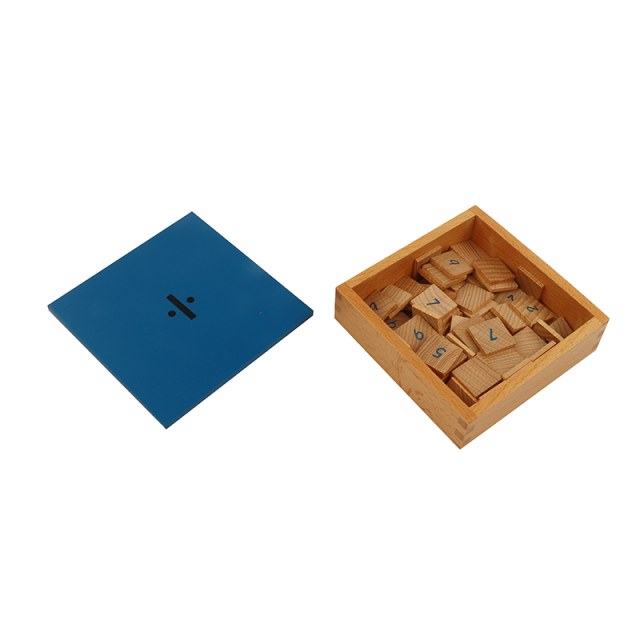 Wooden Toy Equipment Toys For Kids Montessori Materials Educational Montessori Division Working Charts With Frame