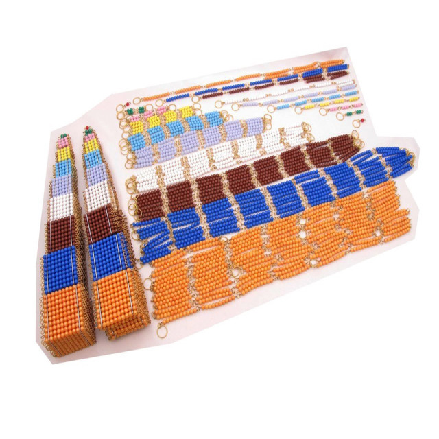 High Quality Children Montessori Educational Toys For Mathematic Complete Beads Set