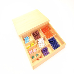 High Quality Montessori Teaching Aids Short Bead Chain With Box For Kids Learning