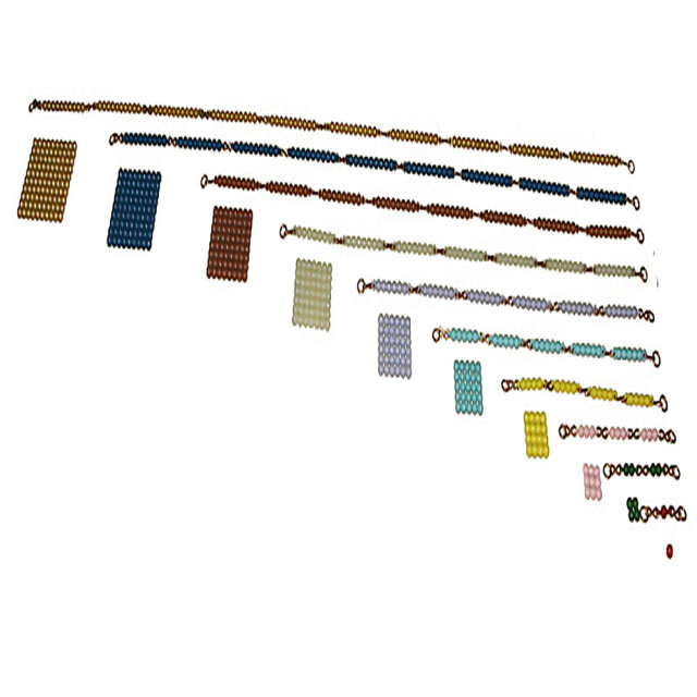 Starlink High Quality Children's Education Learning Aids Montessori Short Bead Chains For Baby
