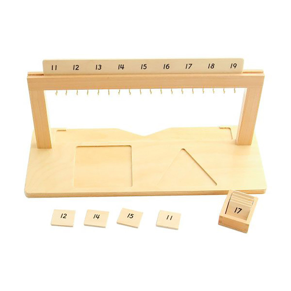 Starlink Wooden Mathematics Montessori Teaching Aids Hanger For Color Bead Stairs