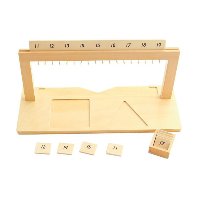 Starlink Wooden Mathematics Montessori Teaching Aids Hanger For Color Bead Stairs