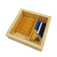 Montessori Math Materials Kids Educational Toys Beads For Ten Board With Box