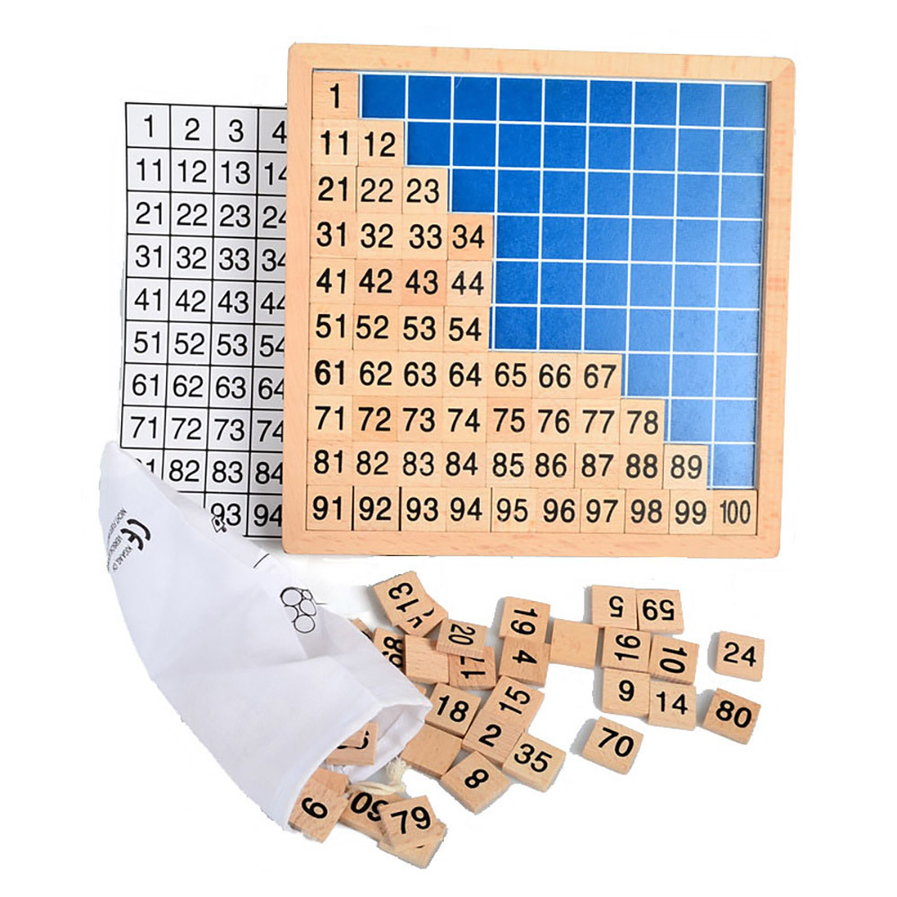 Starlink Hot Selling Wooden Toys Kids Educational Toys Montessori Hundred Board