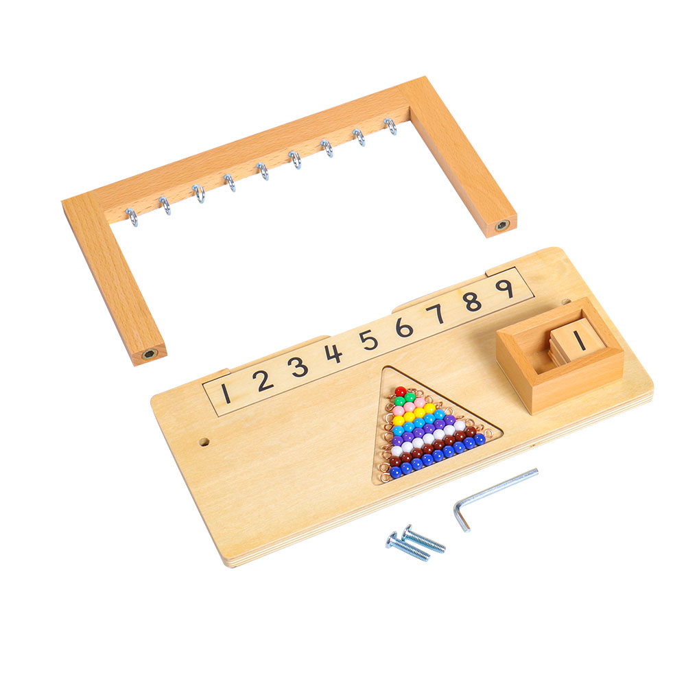 Starlink Wooden Mathematics Montessori Teaching Aids Hanger For Color Bead Stairs