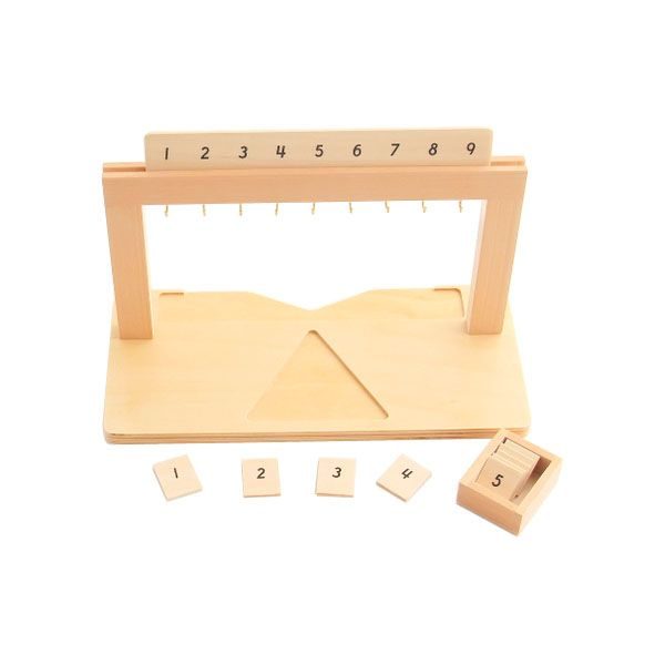 Starlink Wooden Mathematics Montessori Teaching Aids Hanger For Color Bead Stairs