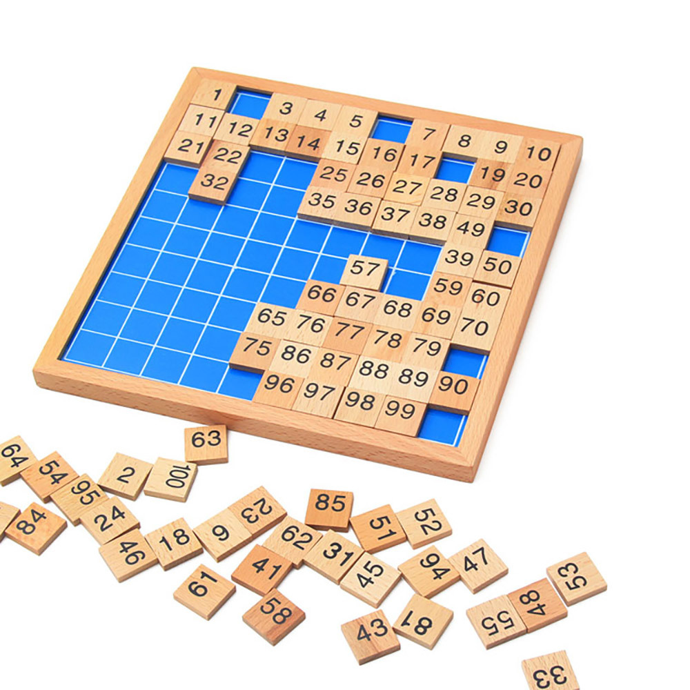 Starlink Hot Selling Wooden Toys Kids Educational Toys Montessori Hundred Board