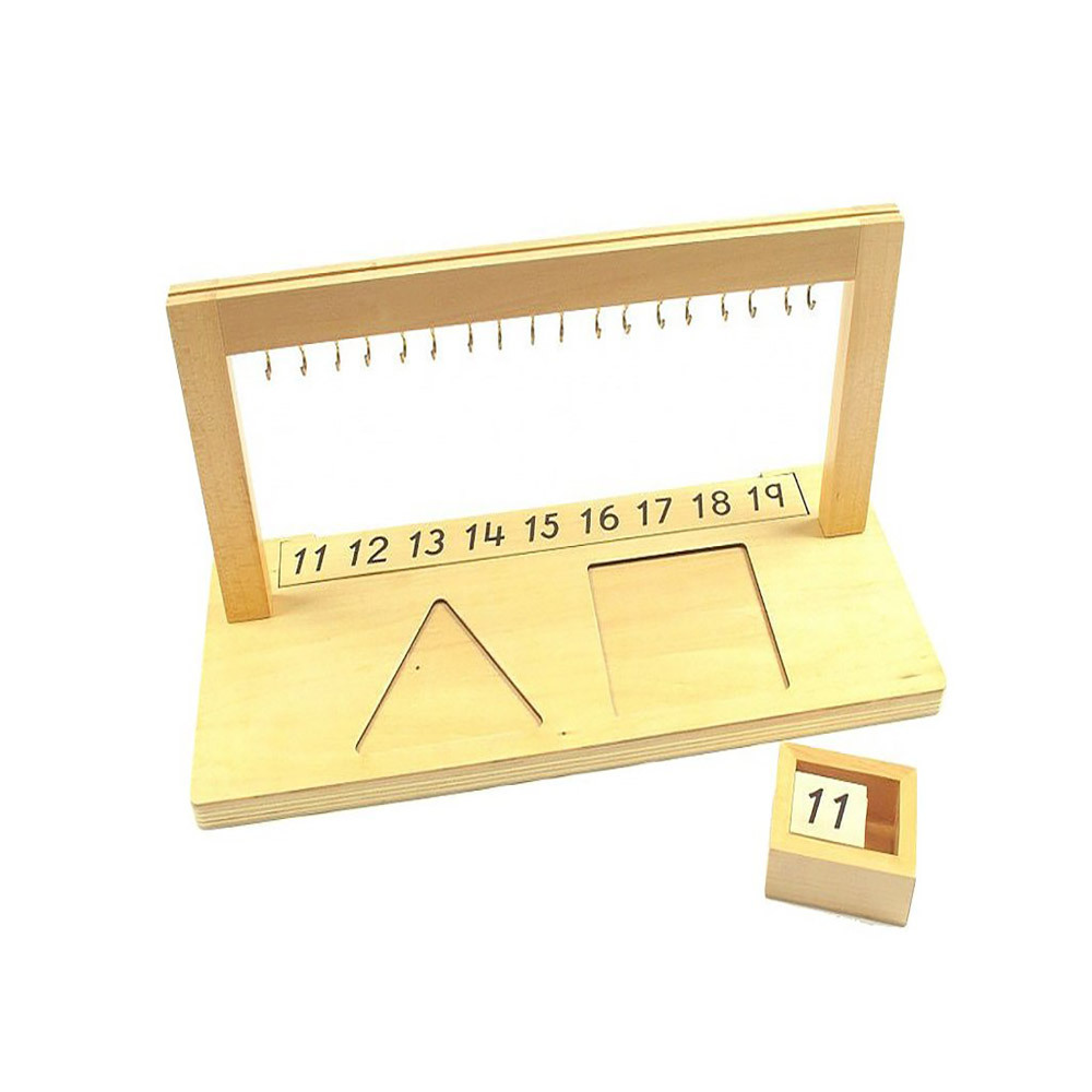 Montessori Hanger For Color Bead Stairs With Beads Montessori Math Mathematics Educational Materials Learning Tools