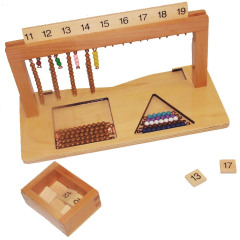 Montessori Hanger For Color Bead Stairs With Beads Montessori Math Mathematics Educational Materials Learning Tools