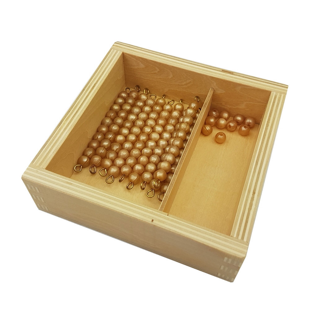 Montessori Math Materials Kids Educational Toys Beads For Ten Board With Box
