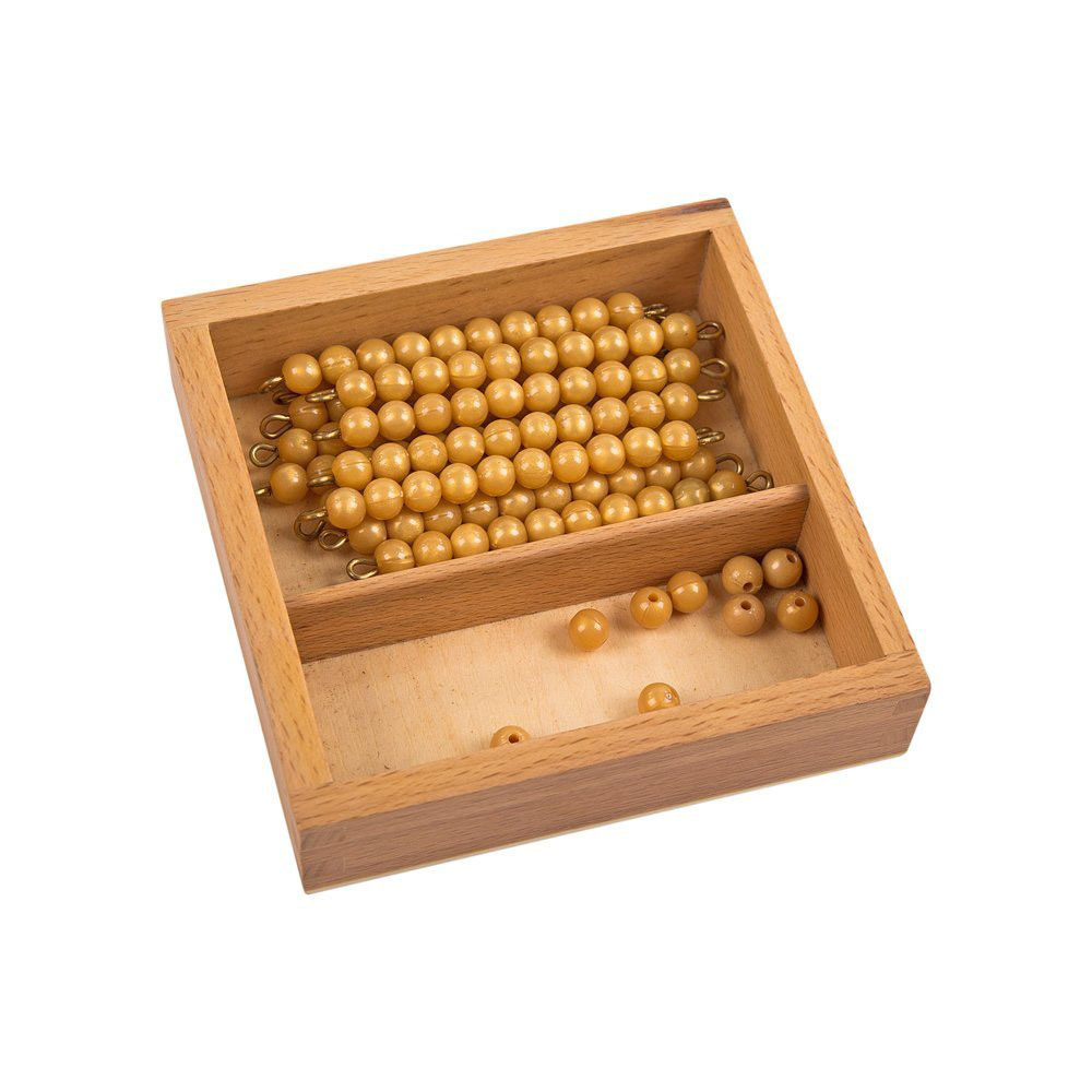Montessori Math Materials Kids Educational Toys Beads For Ten Board With Box