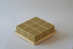 Montessori Wooden tray for 9 thousands cubes Math Games Toys Teaching Aids Montssori Materials