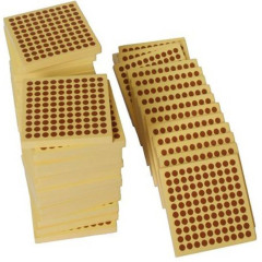 Wooden Children Learning Educational Toys Montessori Mathematics 9 Wooden Thousand Cubes For Kids