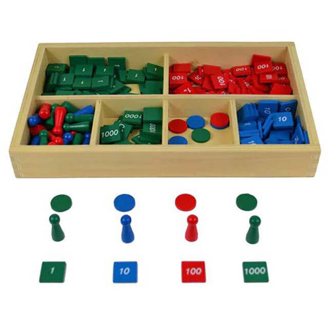 Starlink Customized Children Math Educational Manipulative Toys Montessori Materials Stamp Game