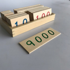 Starlink Kids Montessori Math Games Large Wooden Number Cards With Box