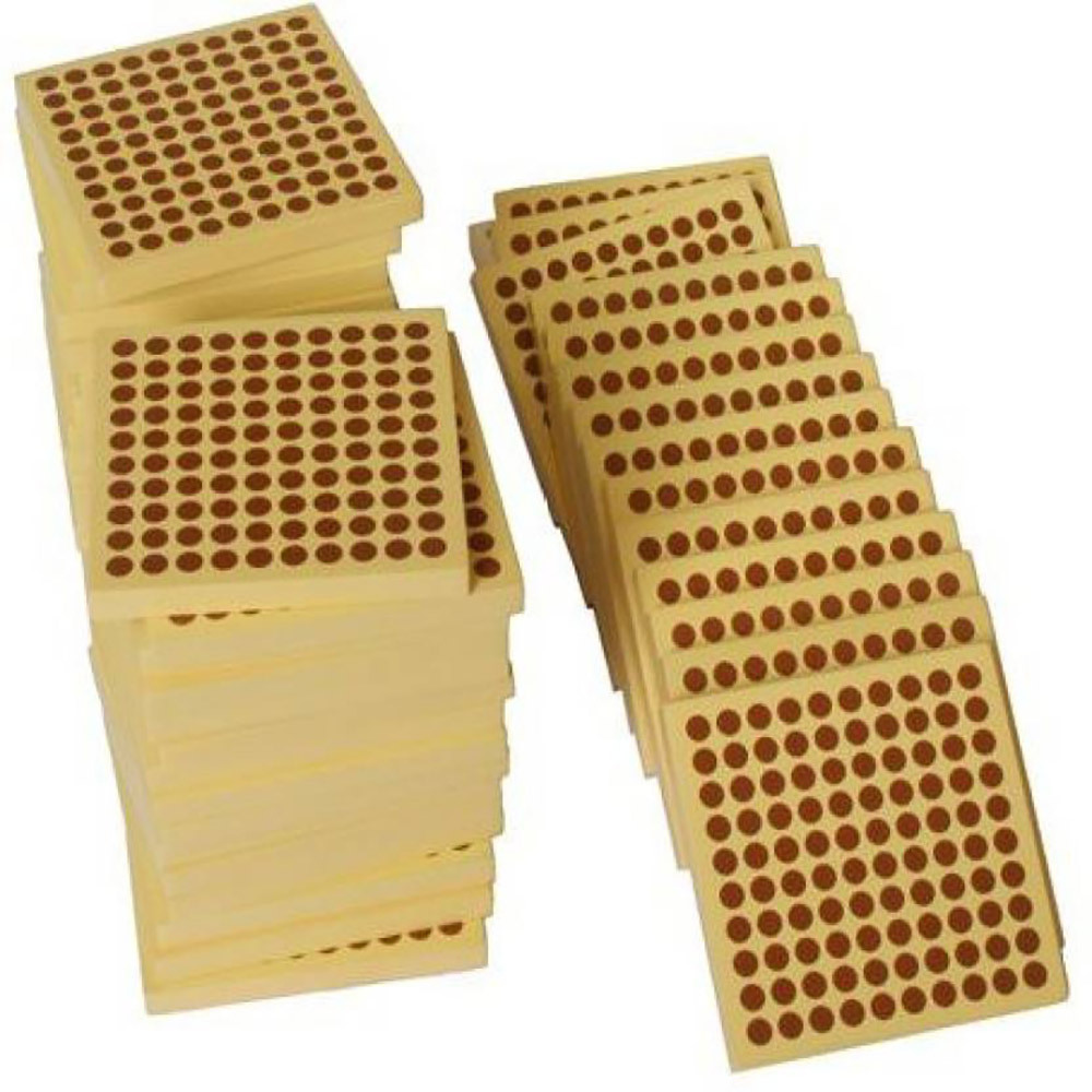 Kids Learning Material Suppliers Montessori Wooden Math Material 45 Wooden Hundred Squares