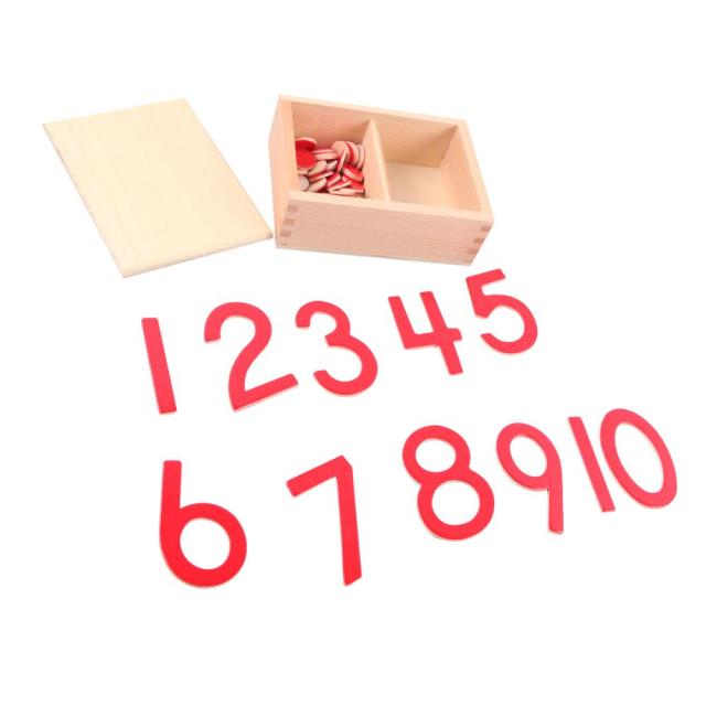 School Teaching Wooden Montessori Mathematics Arithmetic Learning Tools Cards Counters