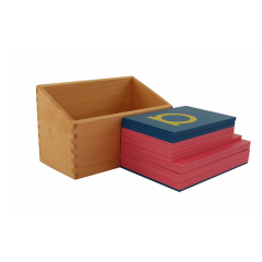 Montessori materials wooden toys Sandpaper Letters lower Case Print With Box