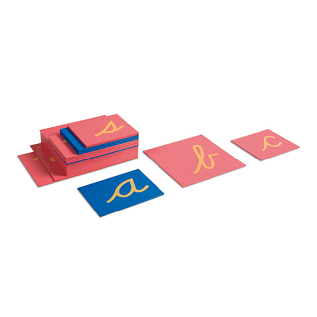 Starlink Montessori Wooden Educational Toys Montessori Materials Cursive Sandpaper Letters Lower Case