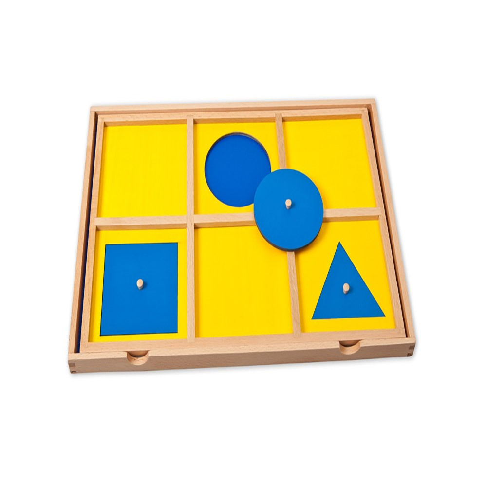 Montessori Materials Sensory Geometric Cabinet Children Toys Learning Shape Early Education Demonstration tray
