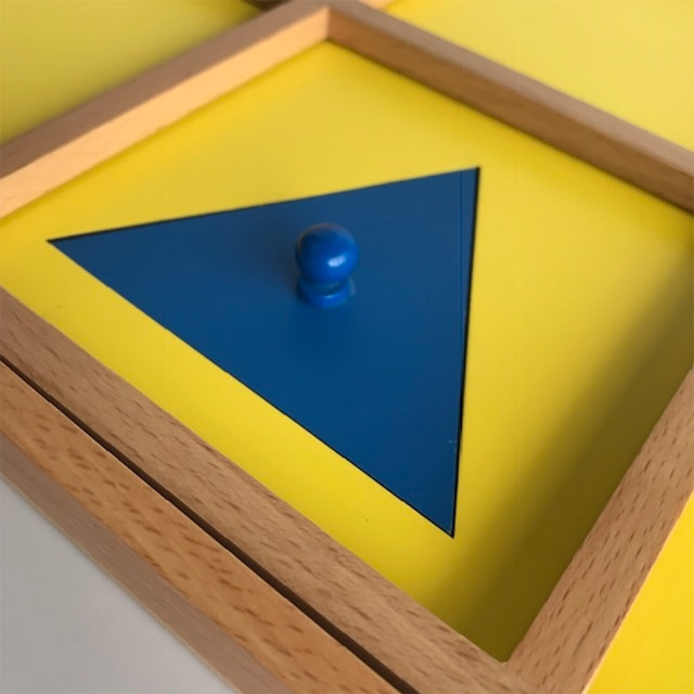 Montessori Materials Sensory Geometric Cabinet Children Toys Learning Shape Early Education Demonstration tray