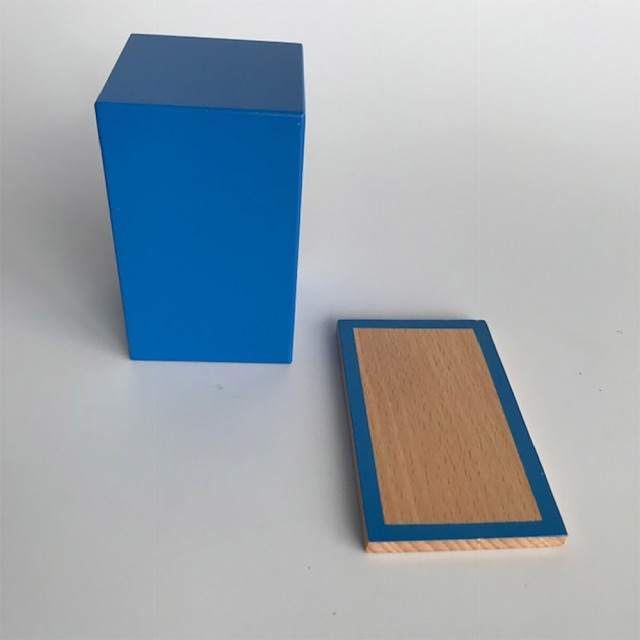 Wooden Educational Toys Montessori Materials Geometric Solids With Stands And Box